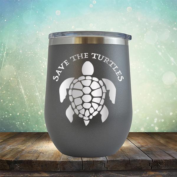 Save The Turtles - Stemless Wine Cup