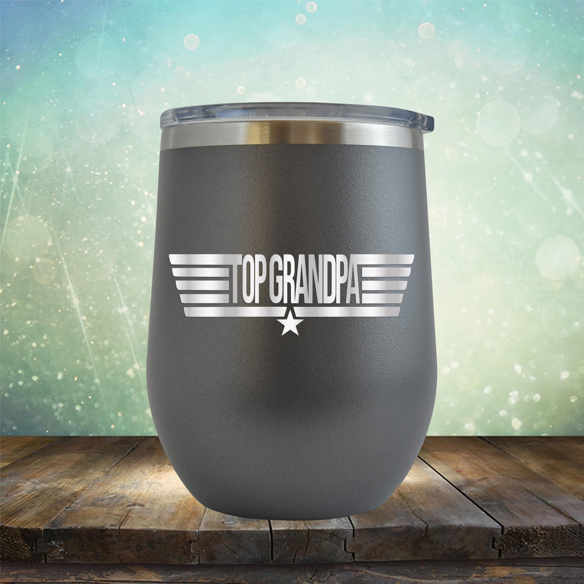 Top Grandpa - Stemless Wine Cup