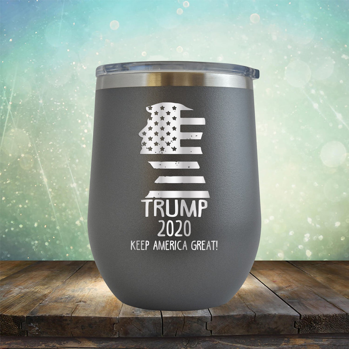 Trump 2020 Keep America Great - Stemless Wine Cup