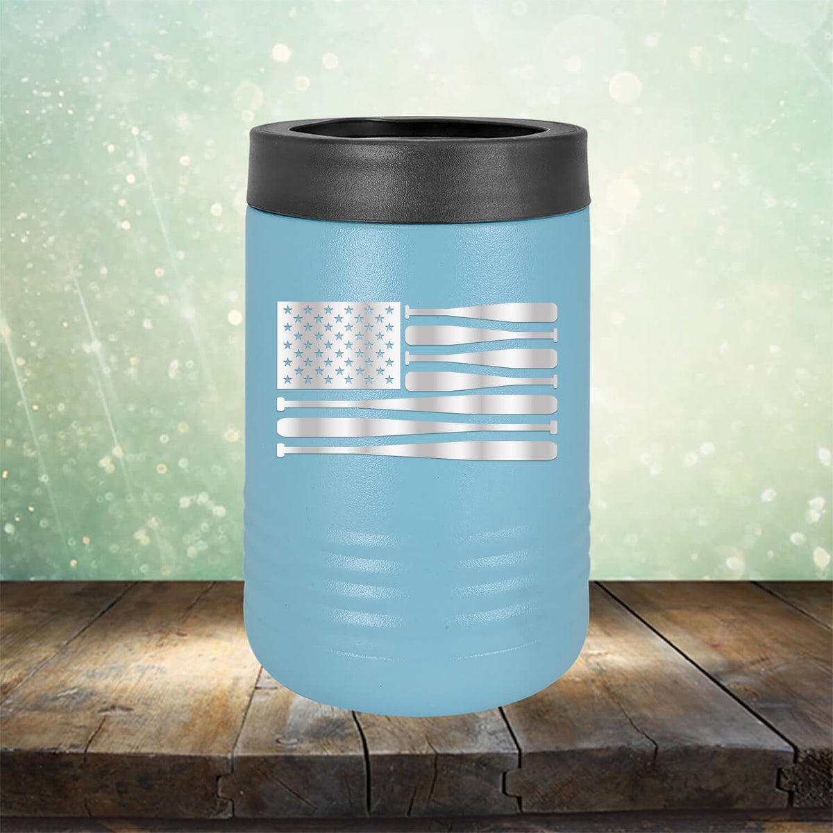 American Flag Baseball - Laser Etched Tumbler Mug