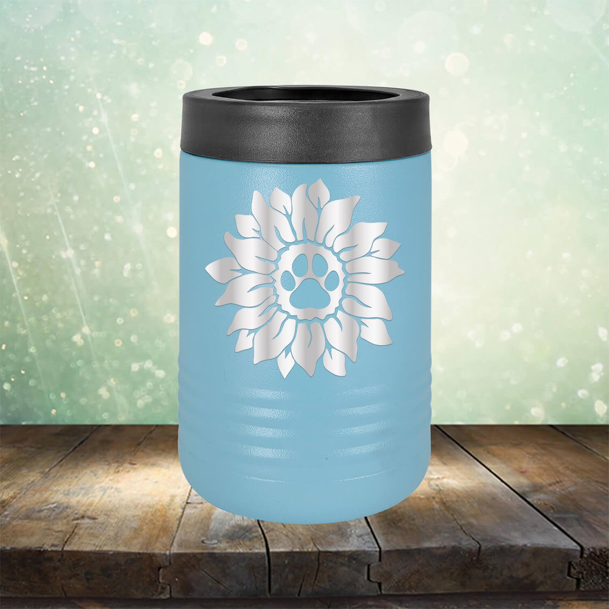 Dog Paw Sunflower - Laser Etched Tumbler Mug