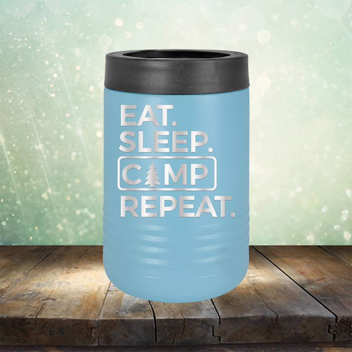 Eat Sleep Camp Repeat - Laser Etched Tumbler Mug