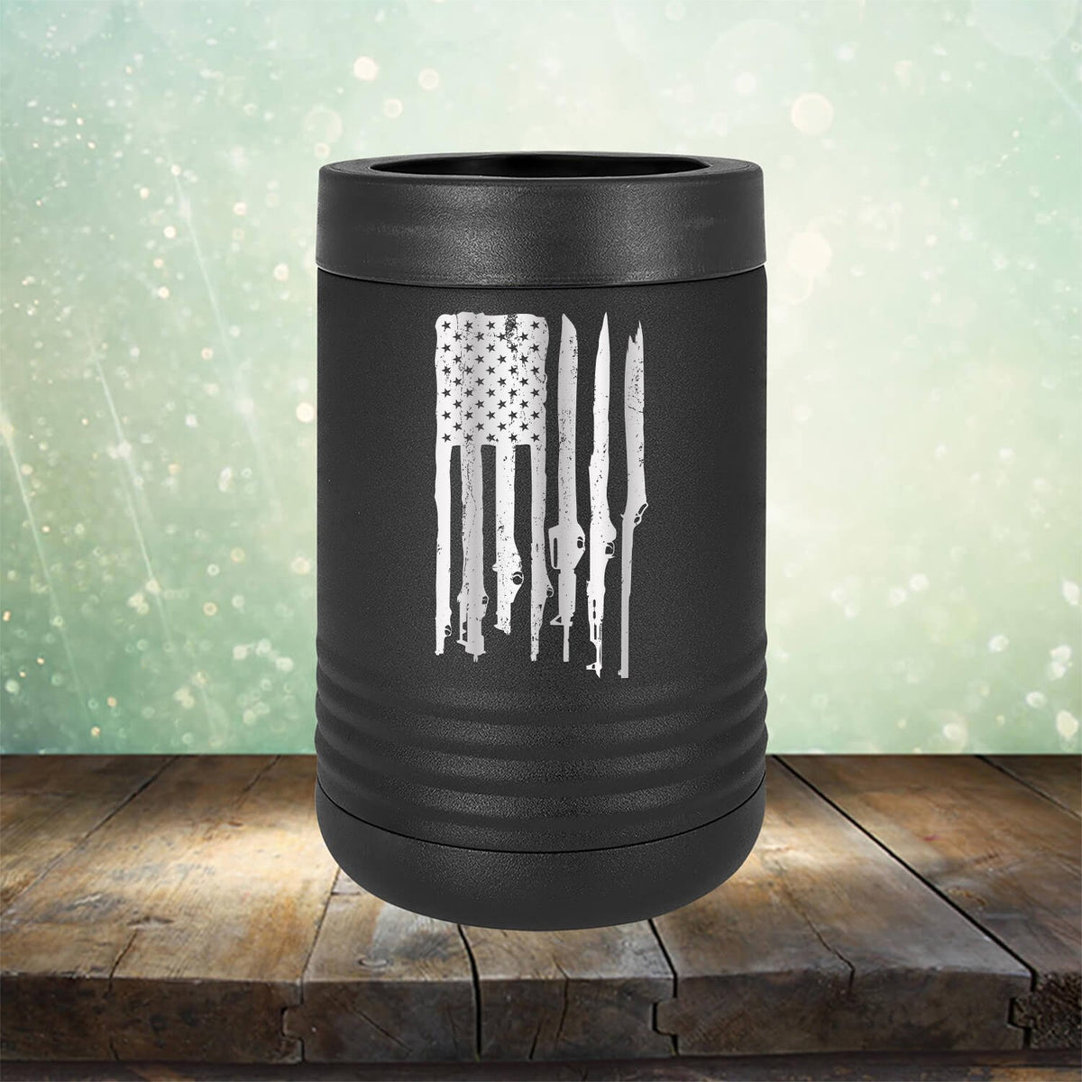 American Flag with Guns - Laser Etched Tumbler Mug