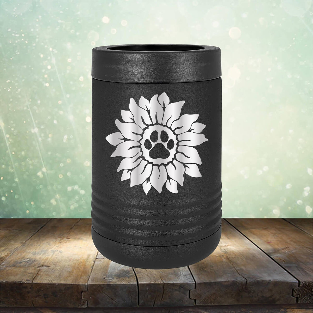 Dog Paw Sunflower - Laser Etched Tumbler Mug