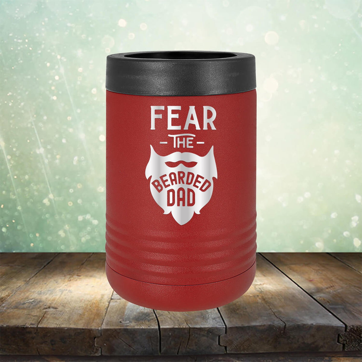 Fear The Bearded Dad - Laser Etched Tumbler Mug