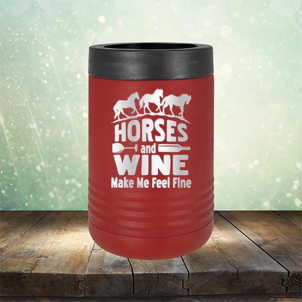 Horses and Wine Make Me Feel Fine - Laser Etched Tumbler Mug