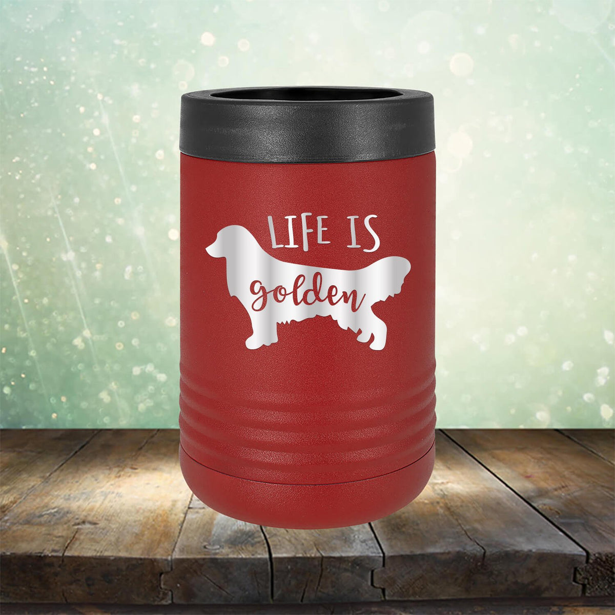 Life Is Golden Retriever - Laser Etched Tumbler Mug
