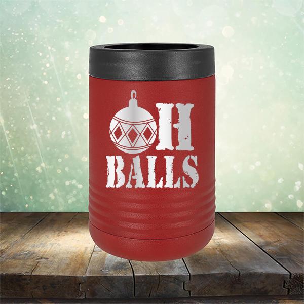 Oh Balls Christmas Ornament - Laser Etched Tumbler Mug