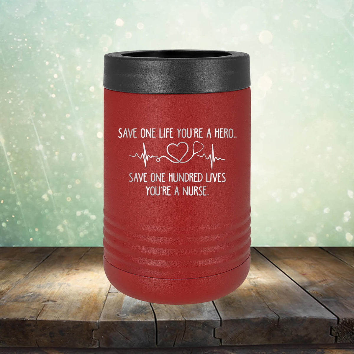 Save One Life You&#39;re A Hero Save One Hundred Lives You&#39;re A Nurse - Laser Etched Tumbler Mug