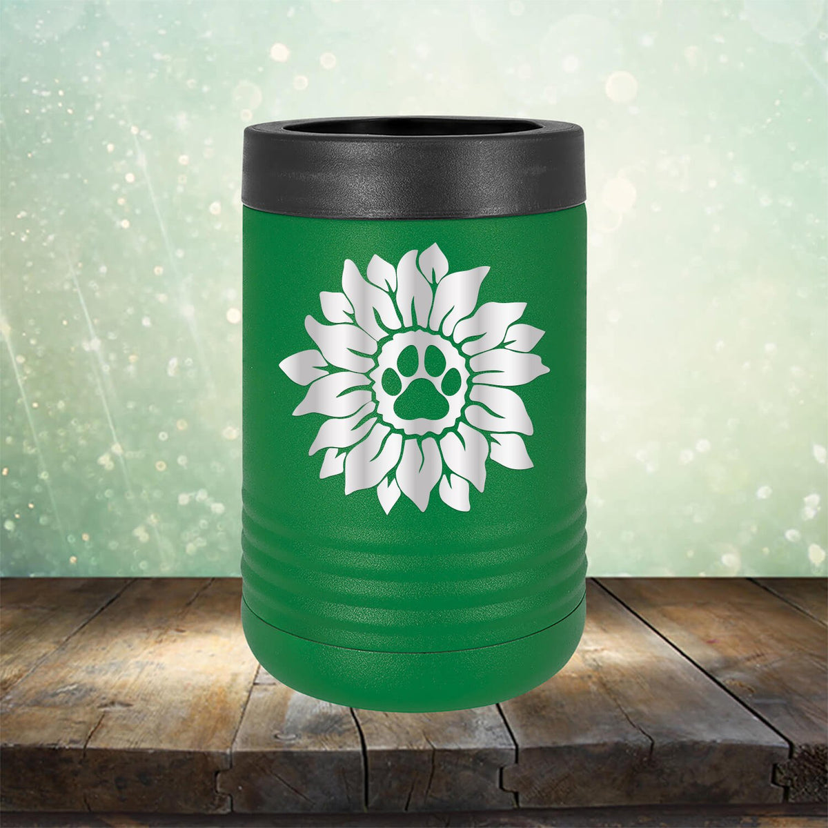 Dog Paw Sunflower - Laser Etched Tumbler Mug