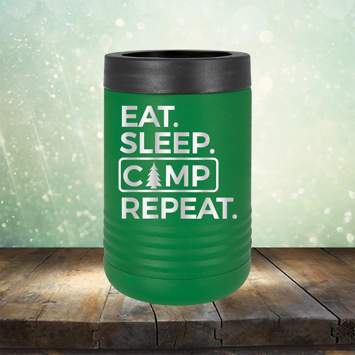 Eat Sleep Camp Repeat - Laser Etched Tumbler Mug