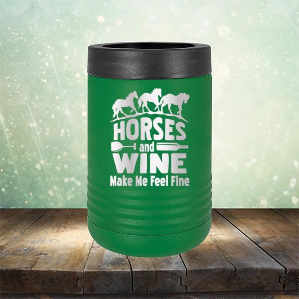 Horses and Wine Make Me Feel Fine - Laser Etched Tumbler Mug