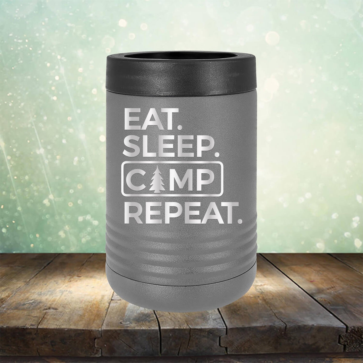 Eat Sleep Camp Repeat - Laser Etched Tumbler Mug