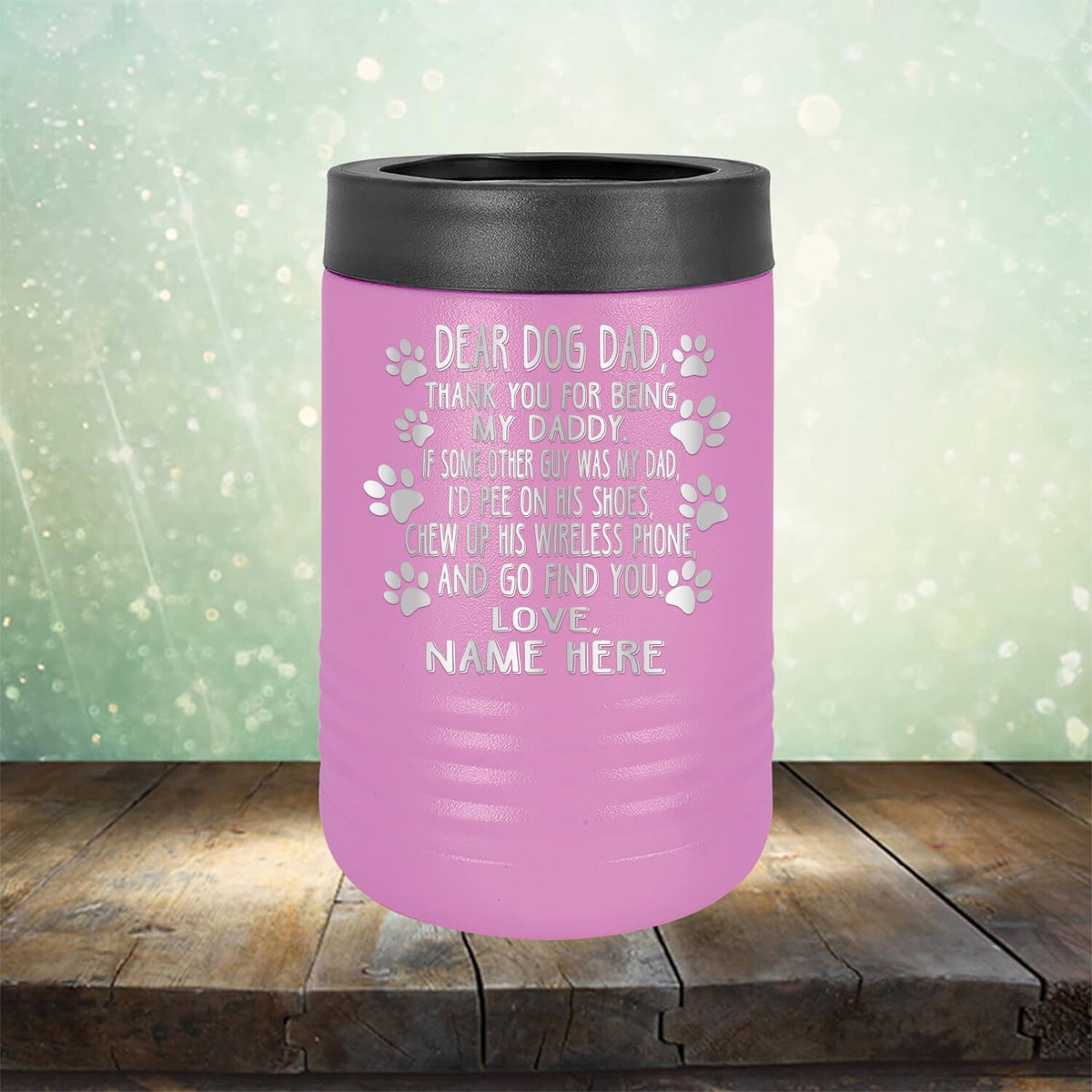 Dear Dog Dad Thank You For Being My Daddy - Laser Etched Tumbler Mug