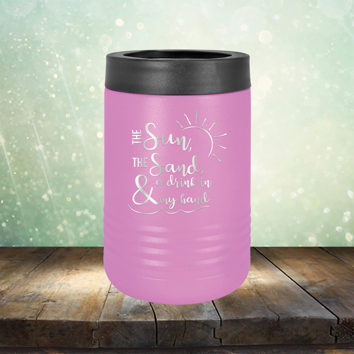 The Sun, The Sand &amp; A Drink in My Hand - Laser Etched Tumbler Mug