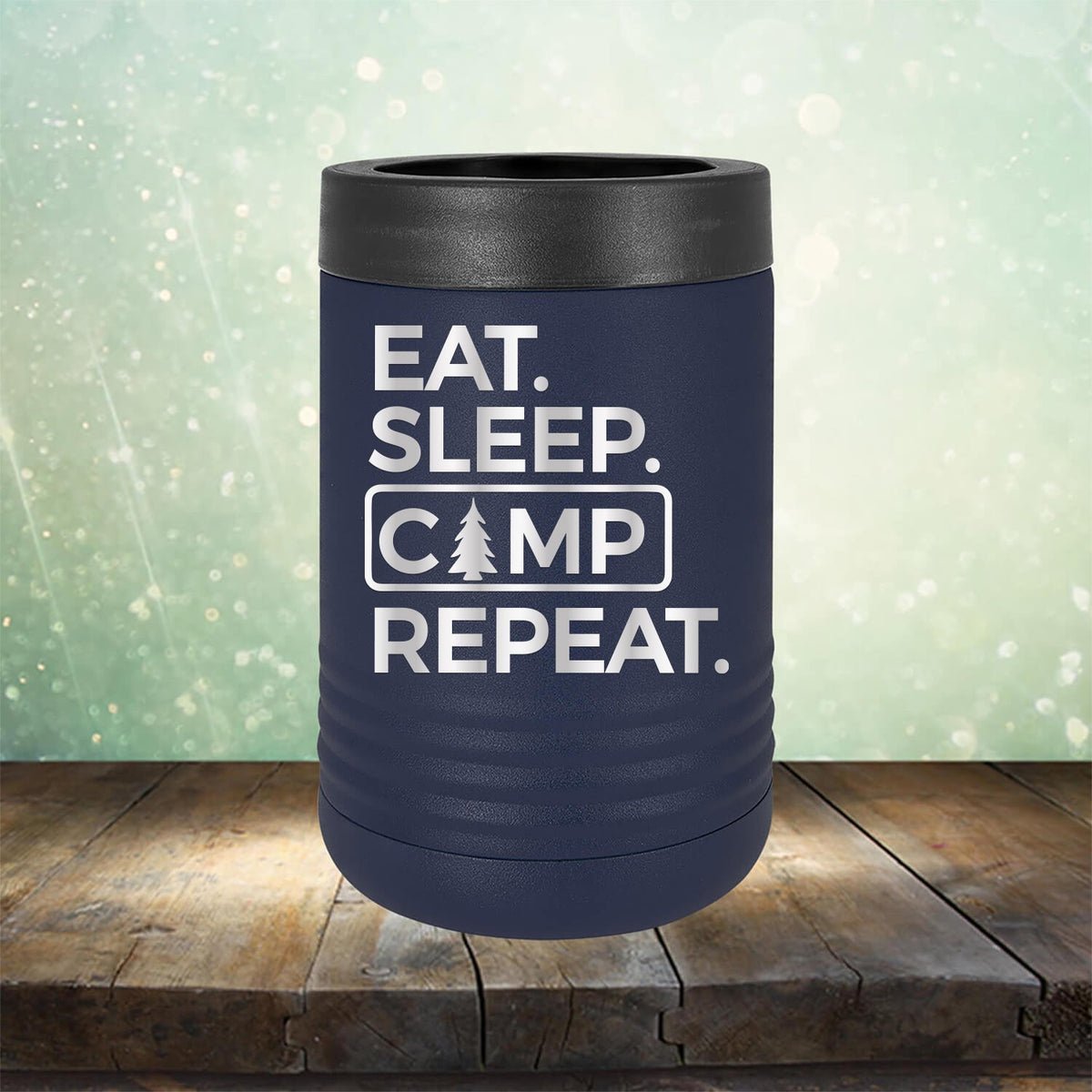 Eat Sleep Camp Repeat - Laser Etched Tumbler Mug