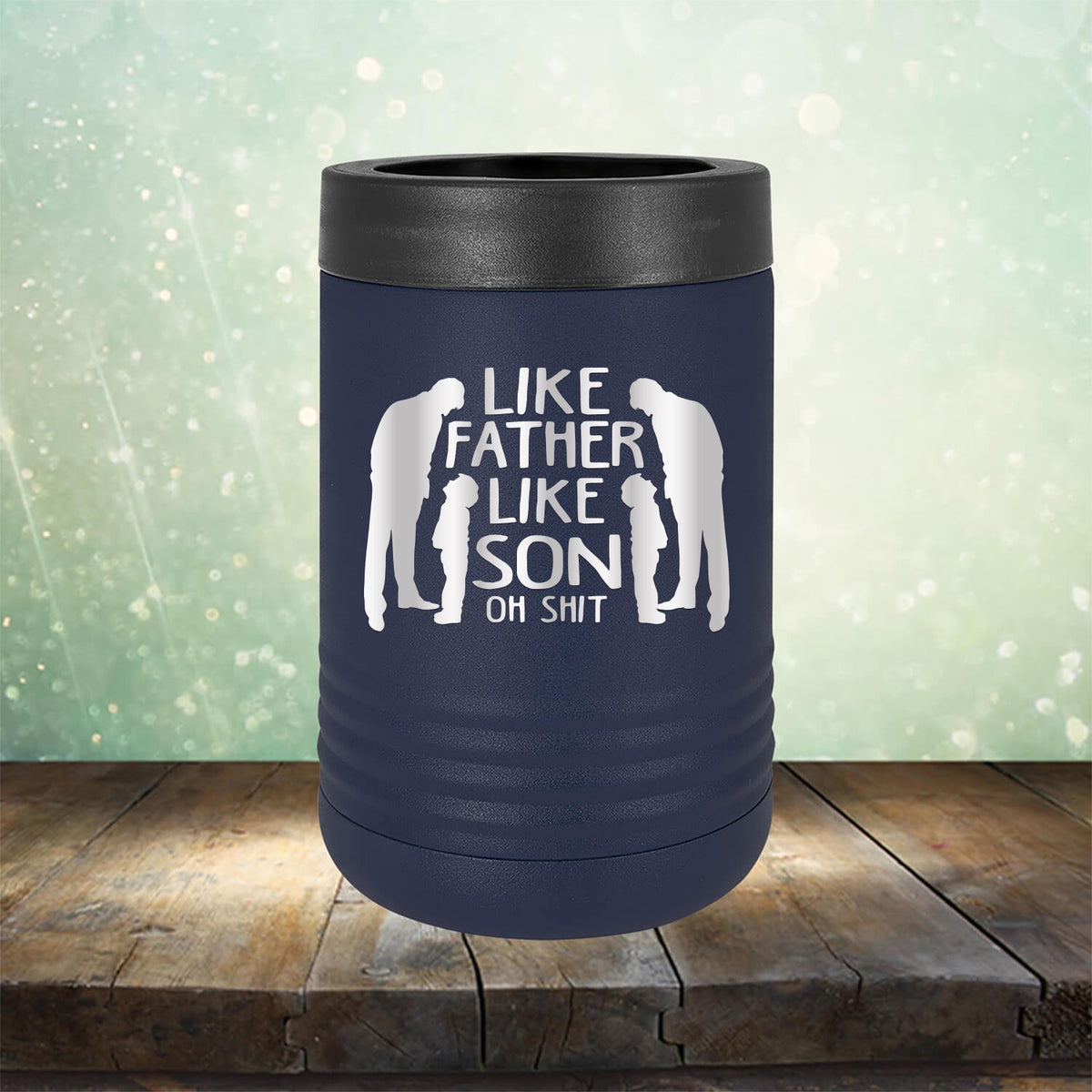 Like Father Like Son Oh Shit - Laser Etched Tumbler Mug