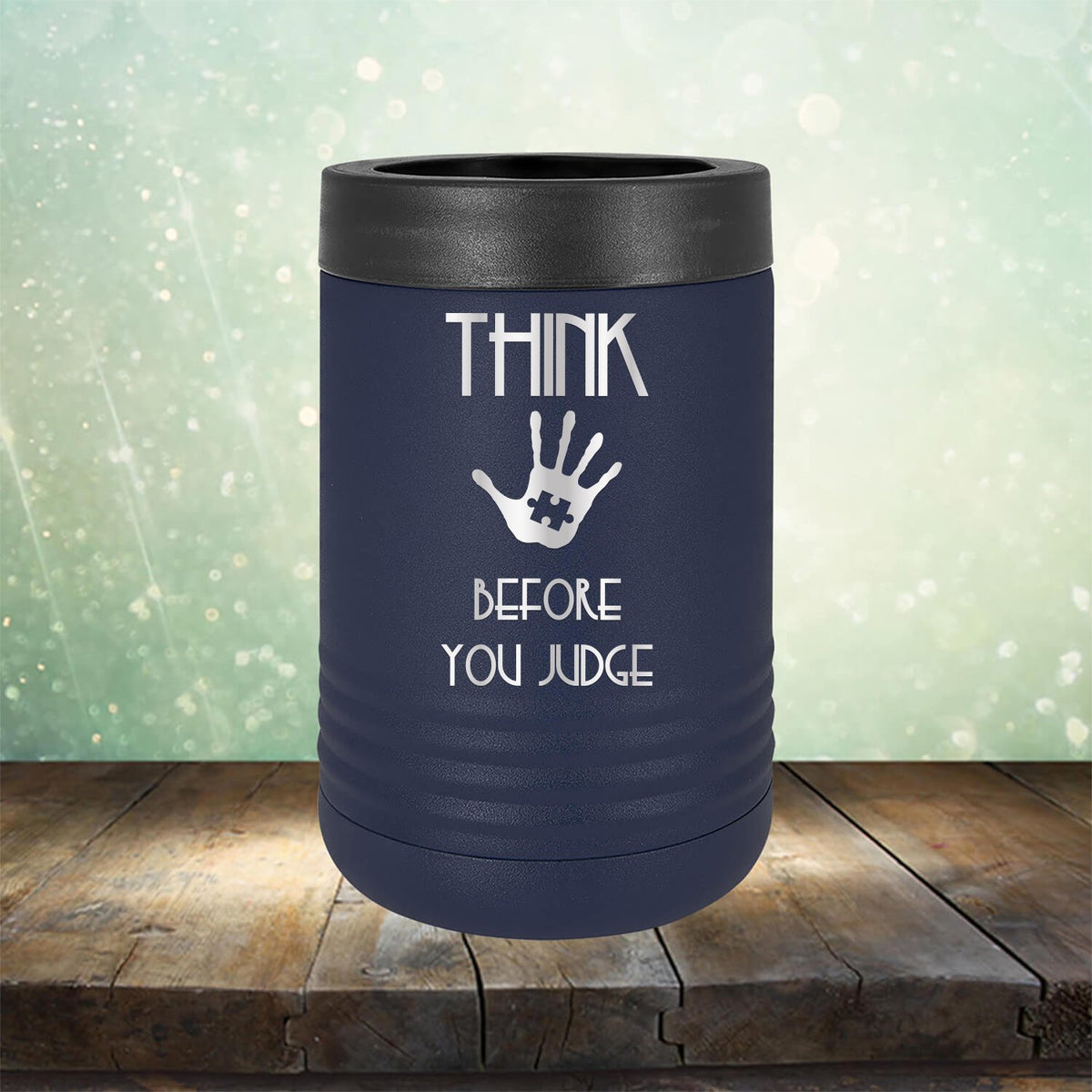 Autism Think Before You Judge - Laser Etched Tumbler Mug