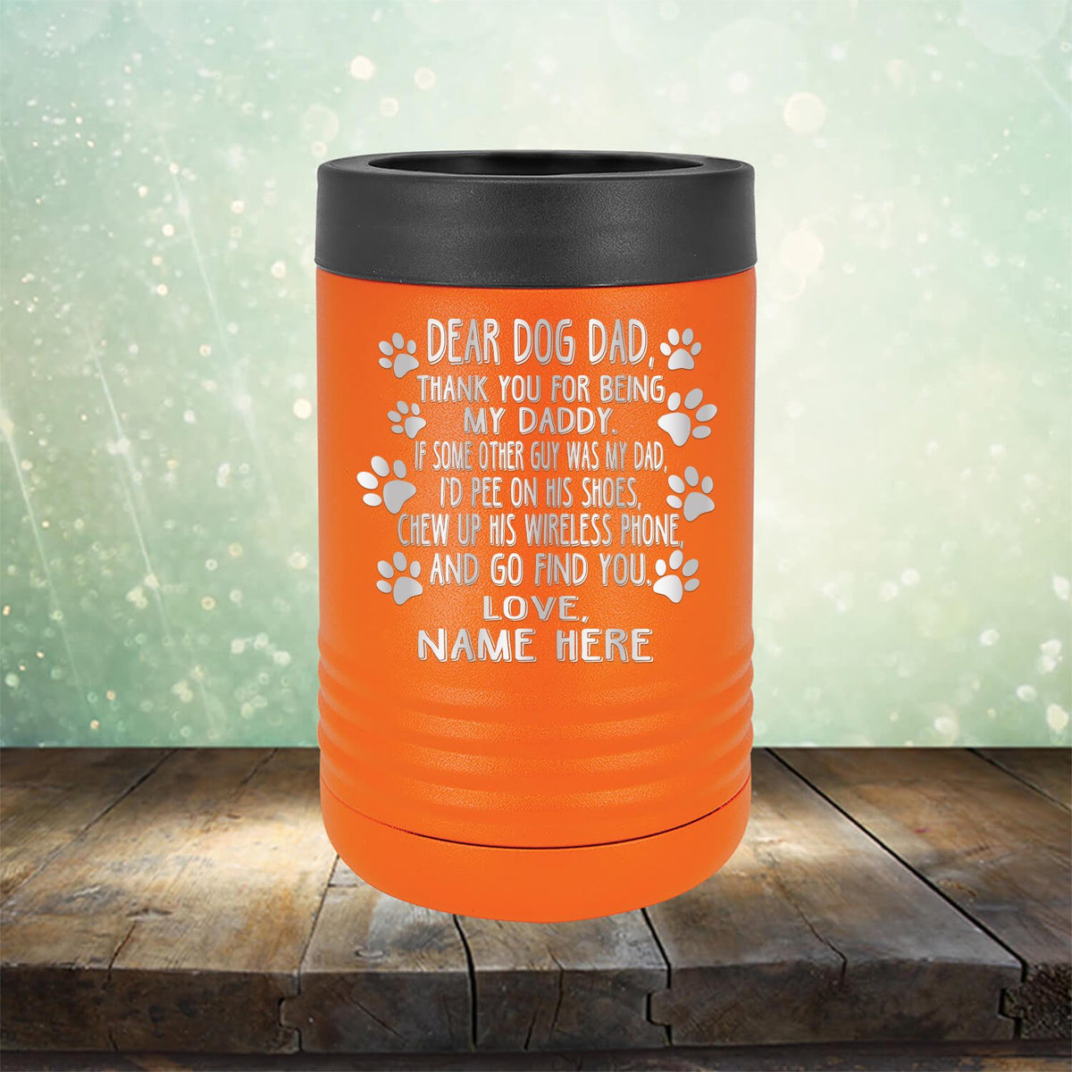 Dear Dog Dad Thank You For Being My Daddy - Laser Etched Tumbler Mug