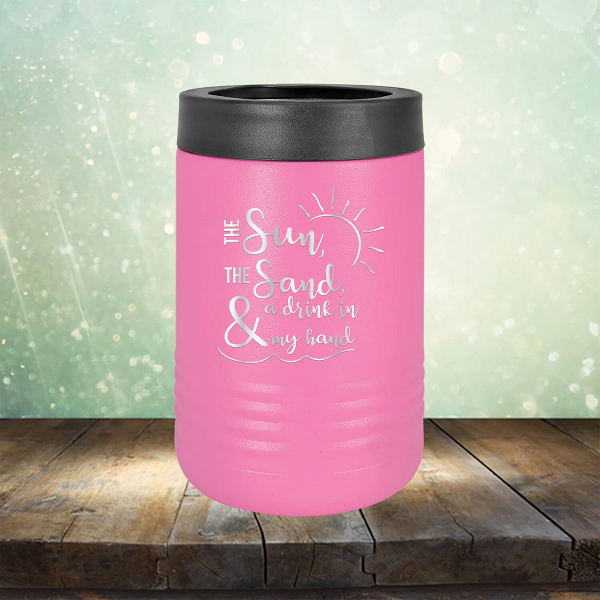 Laser Engraved Yeti Wine Tumbler - Sun, Sand, & a Drink In My Hand