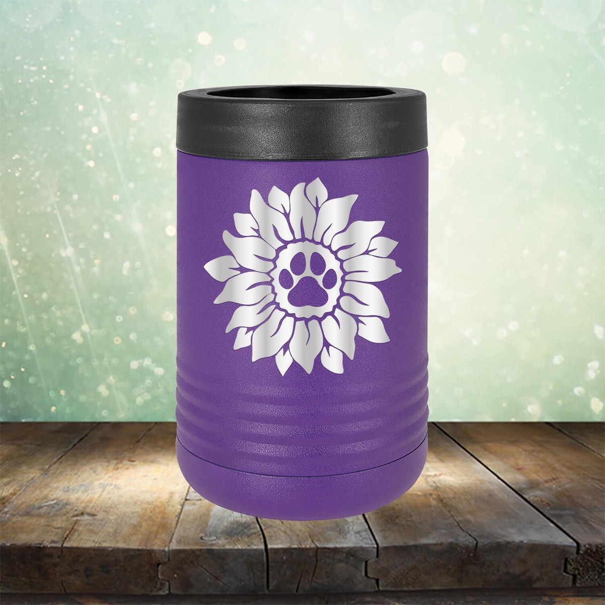 Dog Paw Sunflower - Laser Etched Tumbler Mug