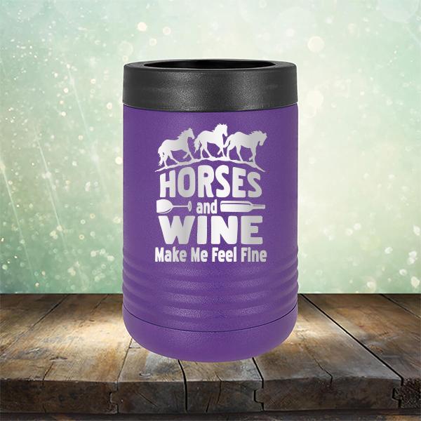 Horses and Wine Make Me Feel Fine - Laser Etched Tumbler Mug