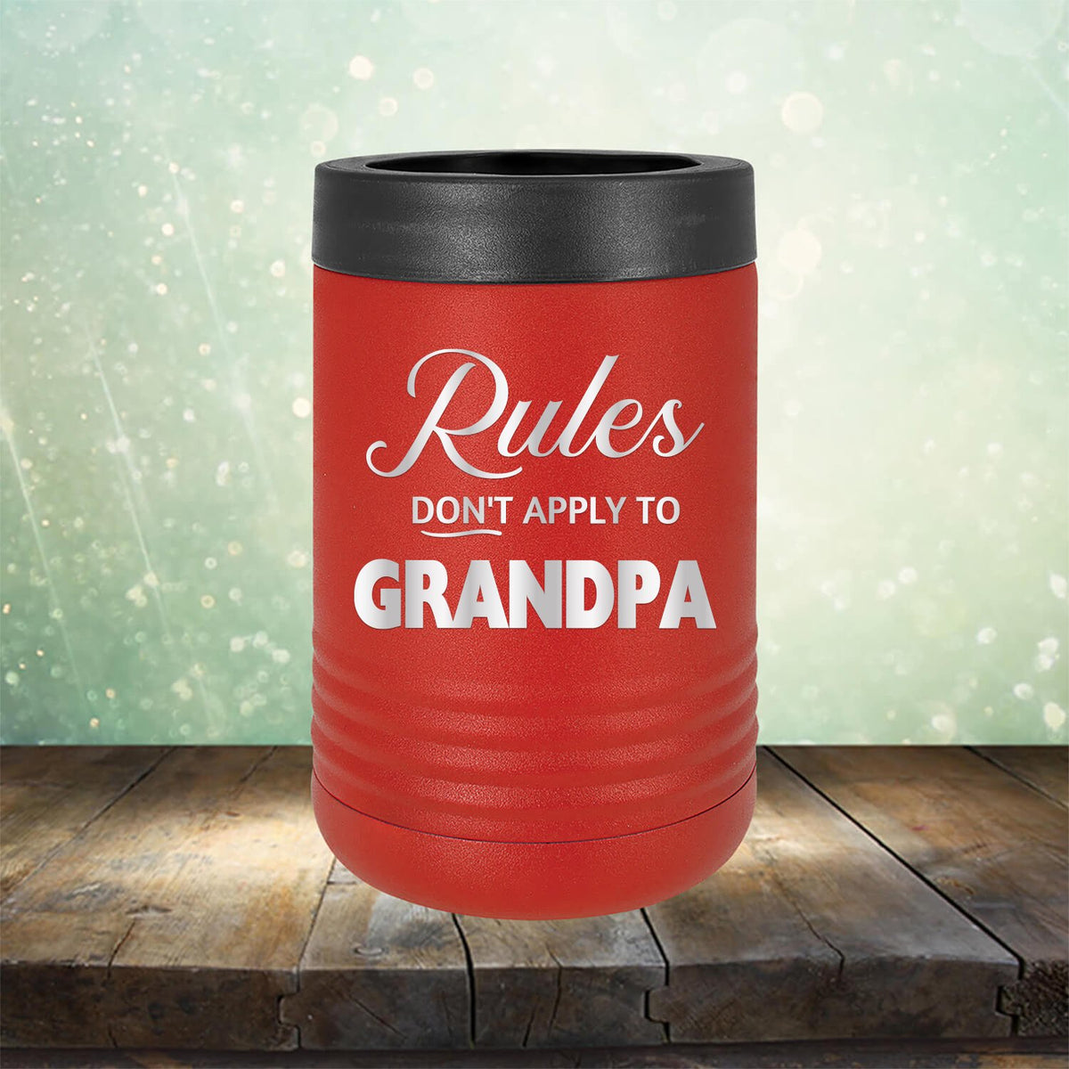 Rules Don&#39;t Apply To Grandpa - Laser Etched Tumbler Mug