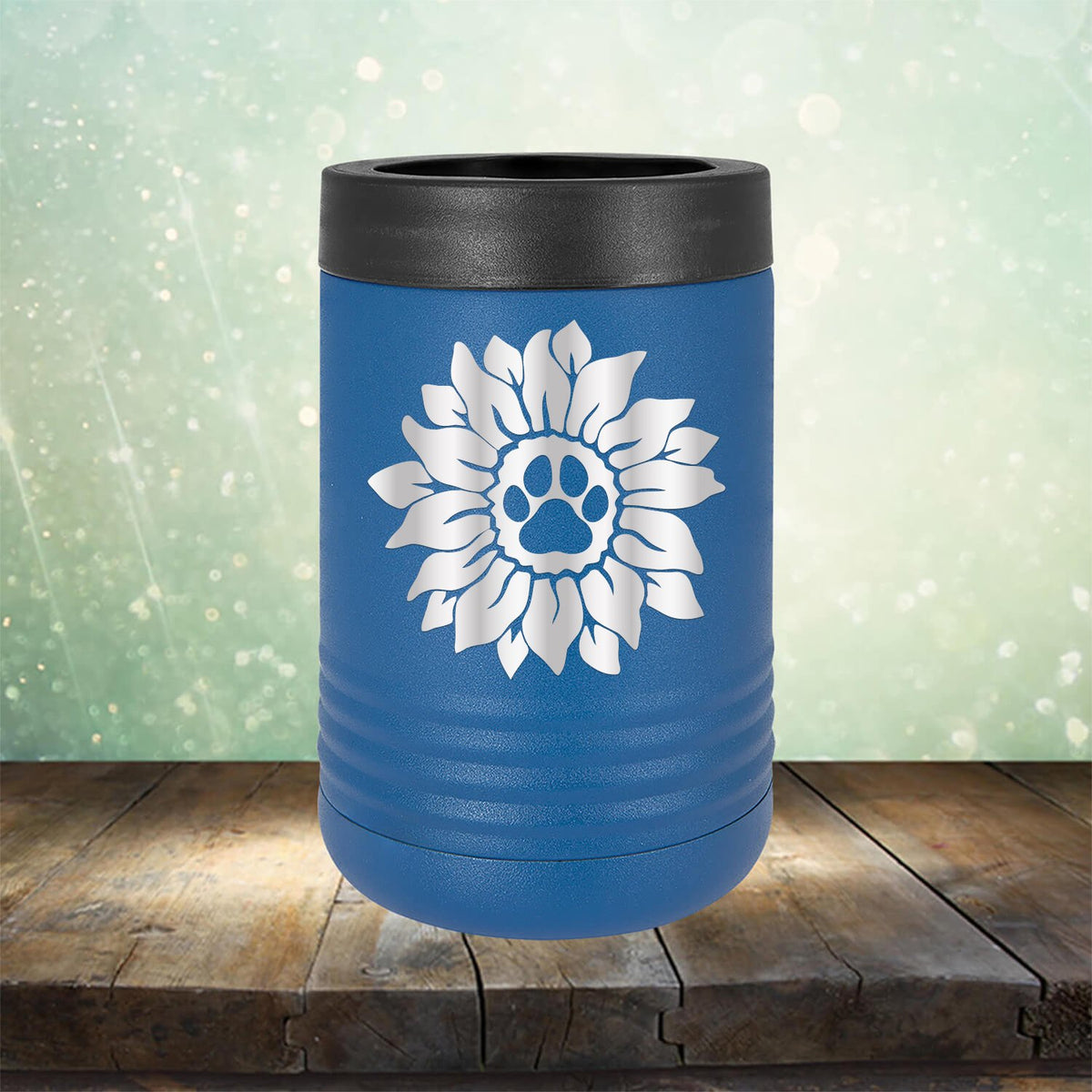 Dog Paw Sunflower - Laser Etched Tumbler Mug