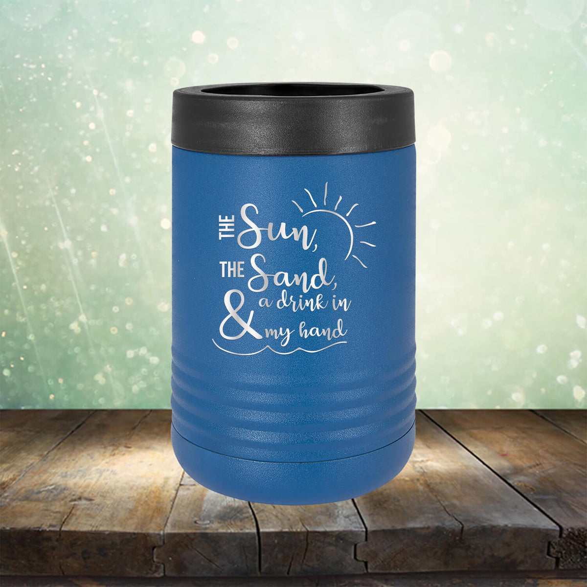 The Sun, The Sand &amp; A Drink in My Hand - Laser Etched Tumbler Mug