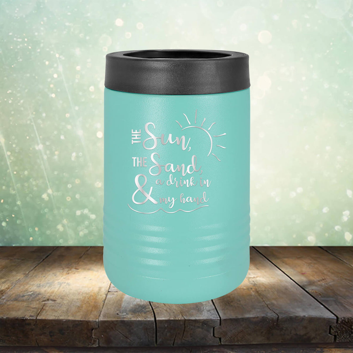 The Sun, The Sand &amp; A Drink in My Hand - Laser Etched Tumbler Mug