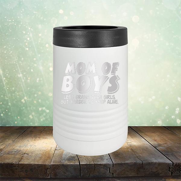 Mom Of Boys Less Drama Than Girls But Harder To Keep Alive - Laser Etched Tumbler Mug