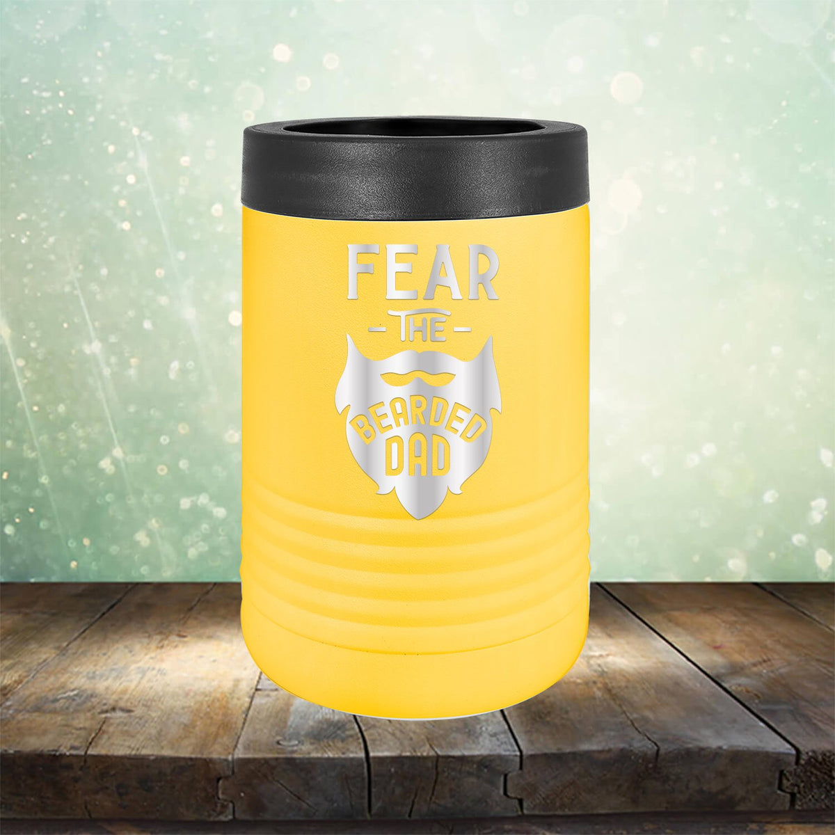 Fear The Bearded Dad - Laser Etched Tumbler Mug