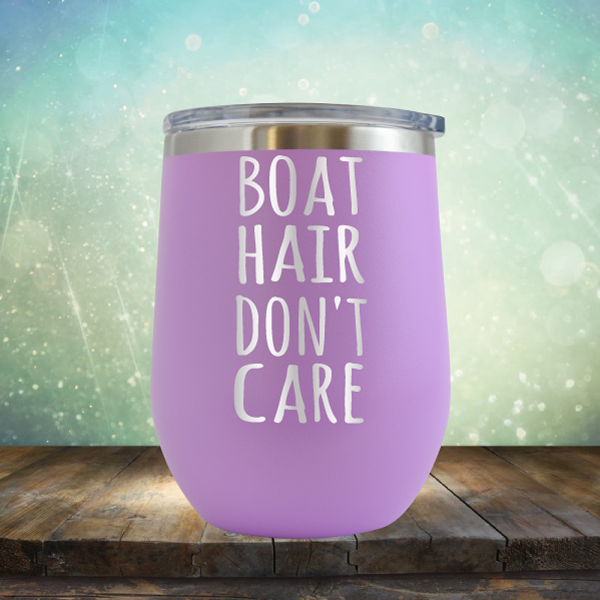 Boat Hair Don&#39;t Care - Stemless Wine Cup