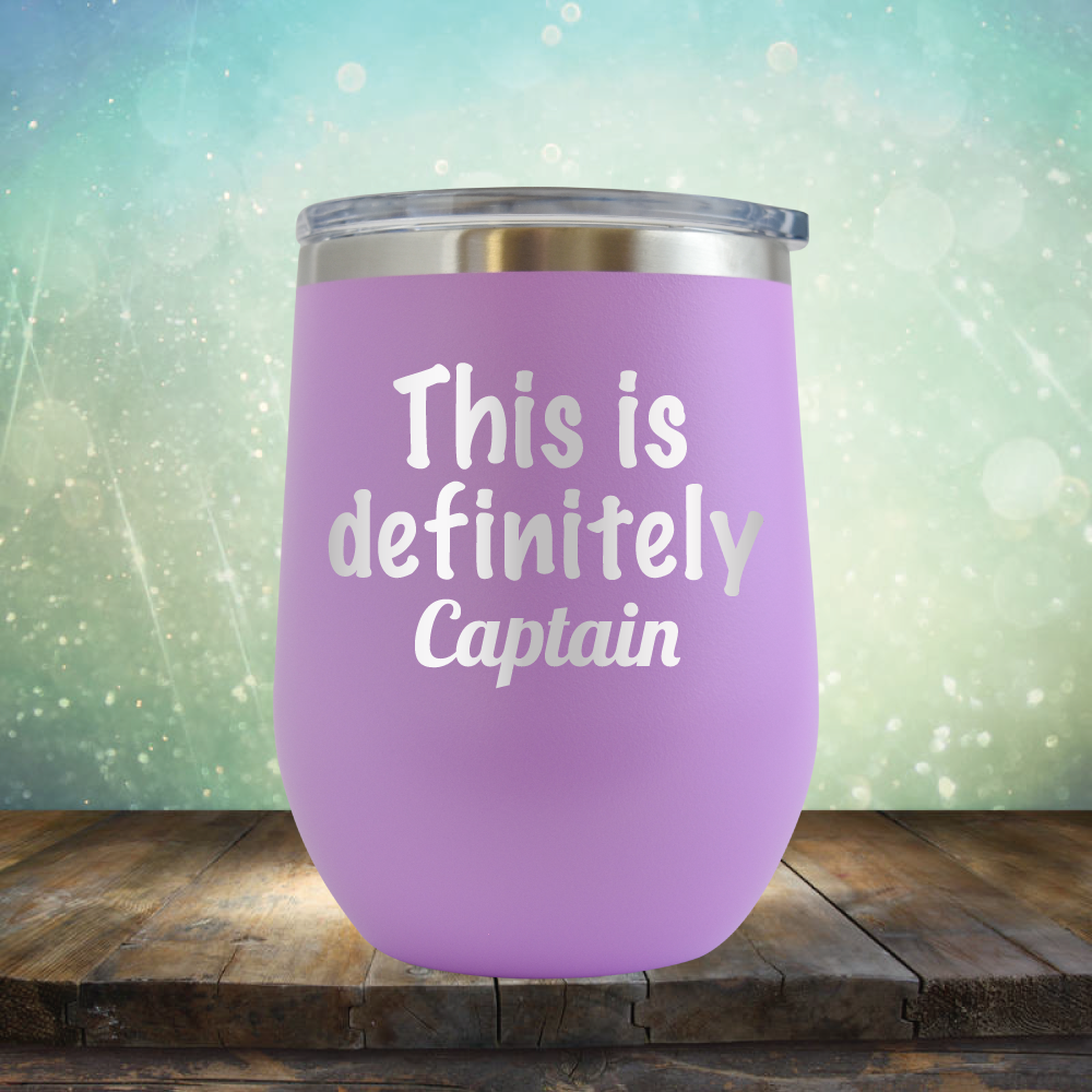 This is Definitely Captain - Stemless Wine Cup
