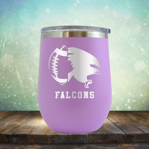 Falcons Football - Stemless Wine Cup