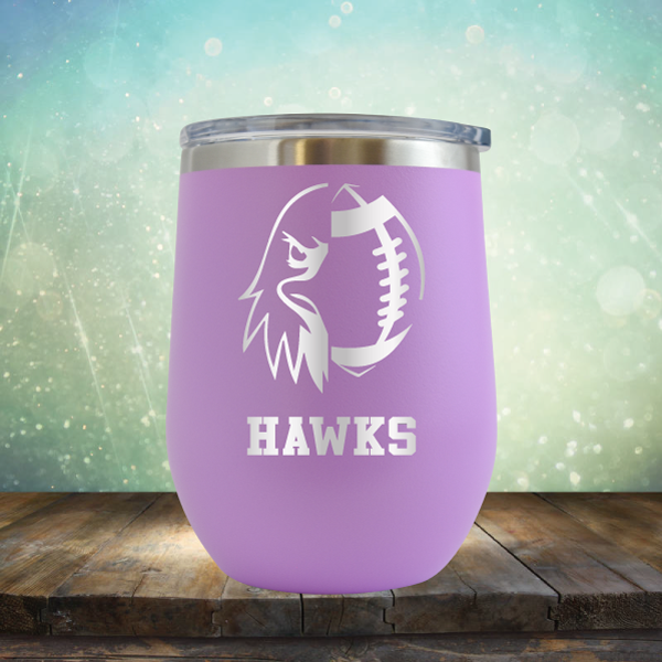 Hawks Football - Stemless Wine Cup