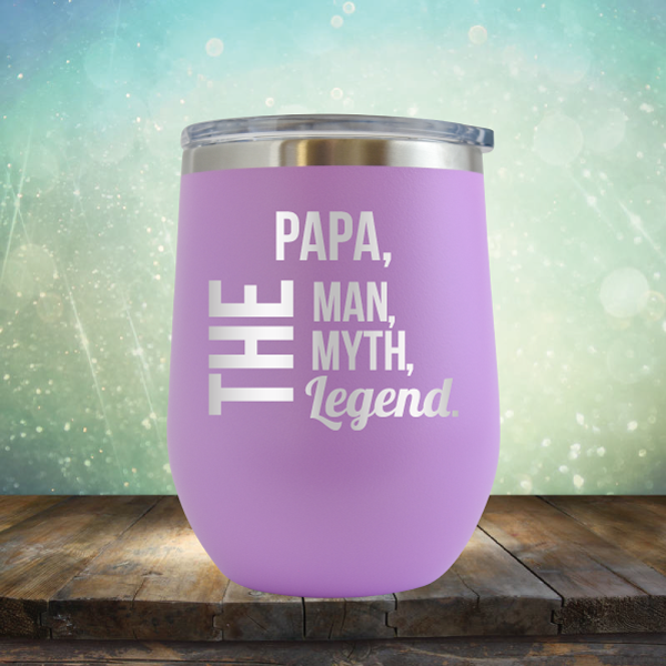 PAPA, The Man, The Myth, The Legend - Stemless Wine Cup