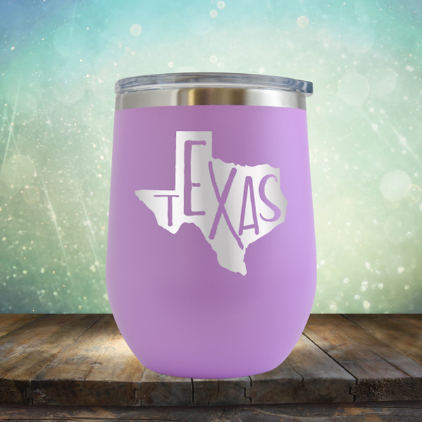Texas Outline - Stemless Wine Cup
