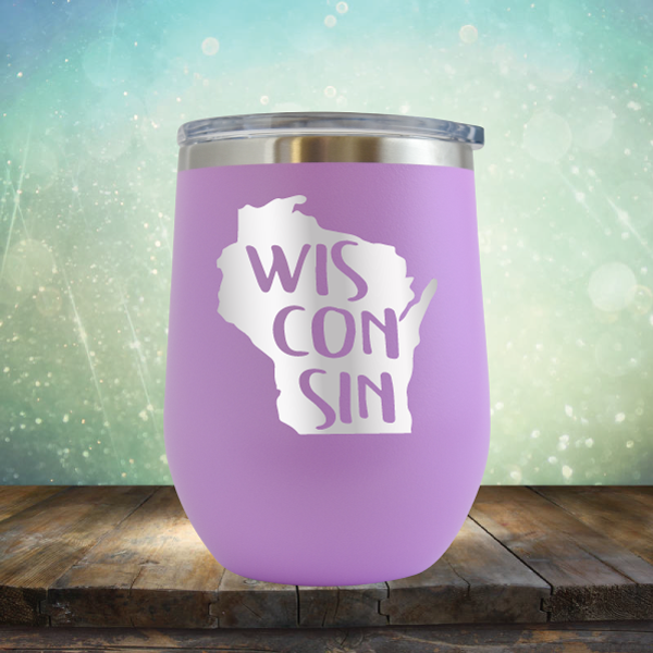 Wisconsin Outline - Stemless Wine Cup