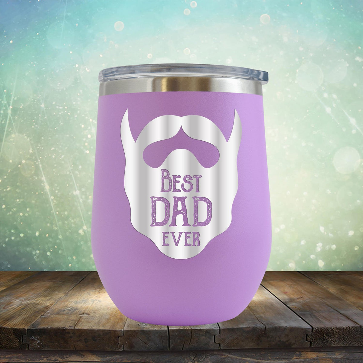 Best Dad Ever Beard - Stemless Wine Cup