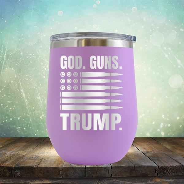 God Guns and Trump - Stemless Wine Cup