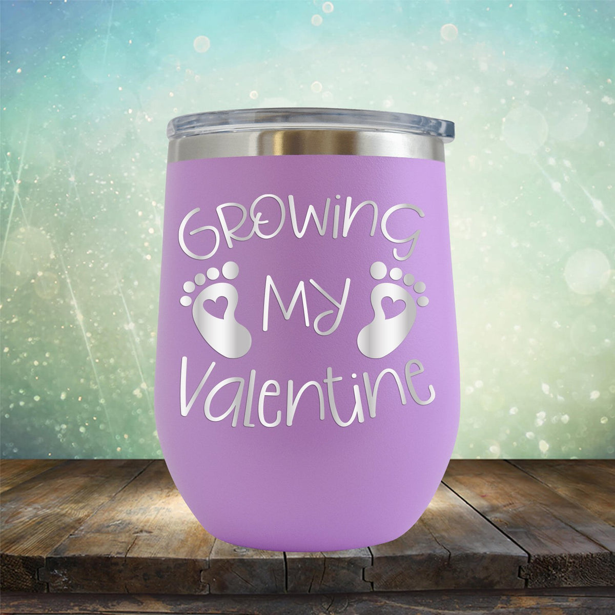 Growing My Valentine - Stemless Wine Cup