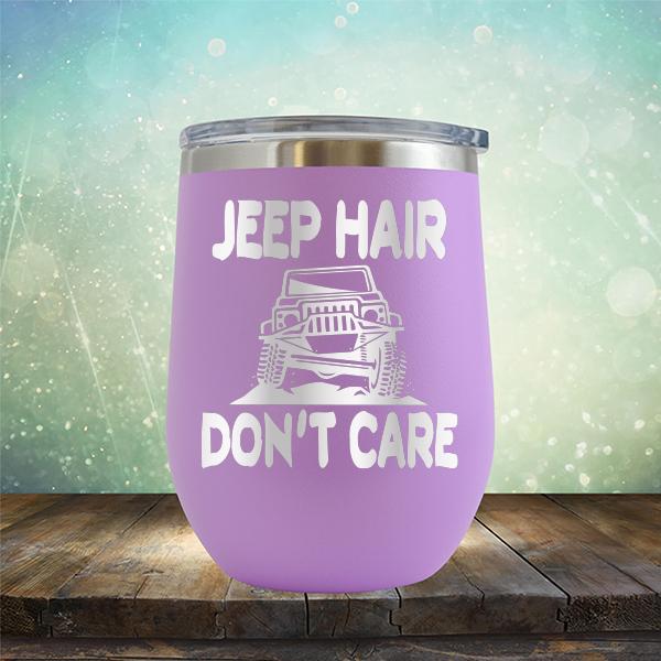 Jeep Hair Don't Care - Stemless Wine Cup
