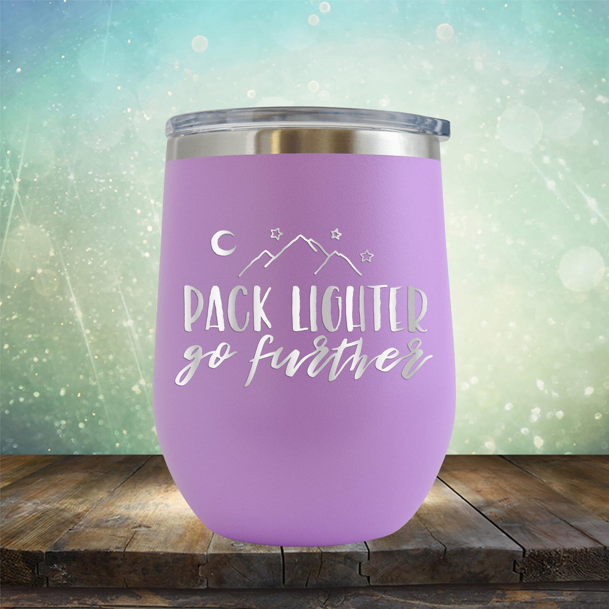 Pack Lighter Go Further - Stemless Wine Cup