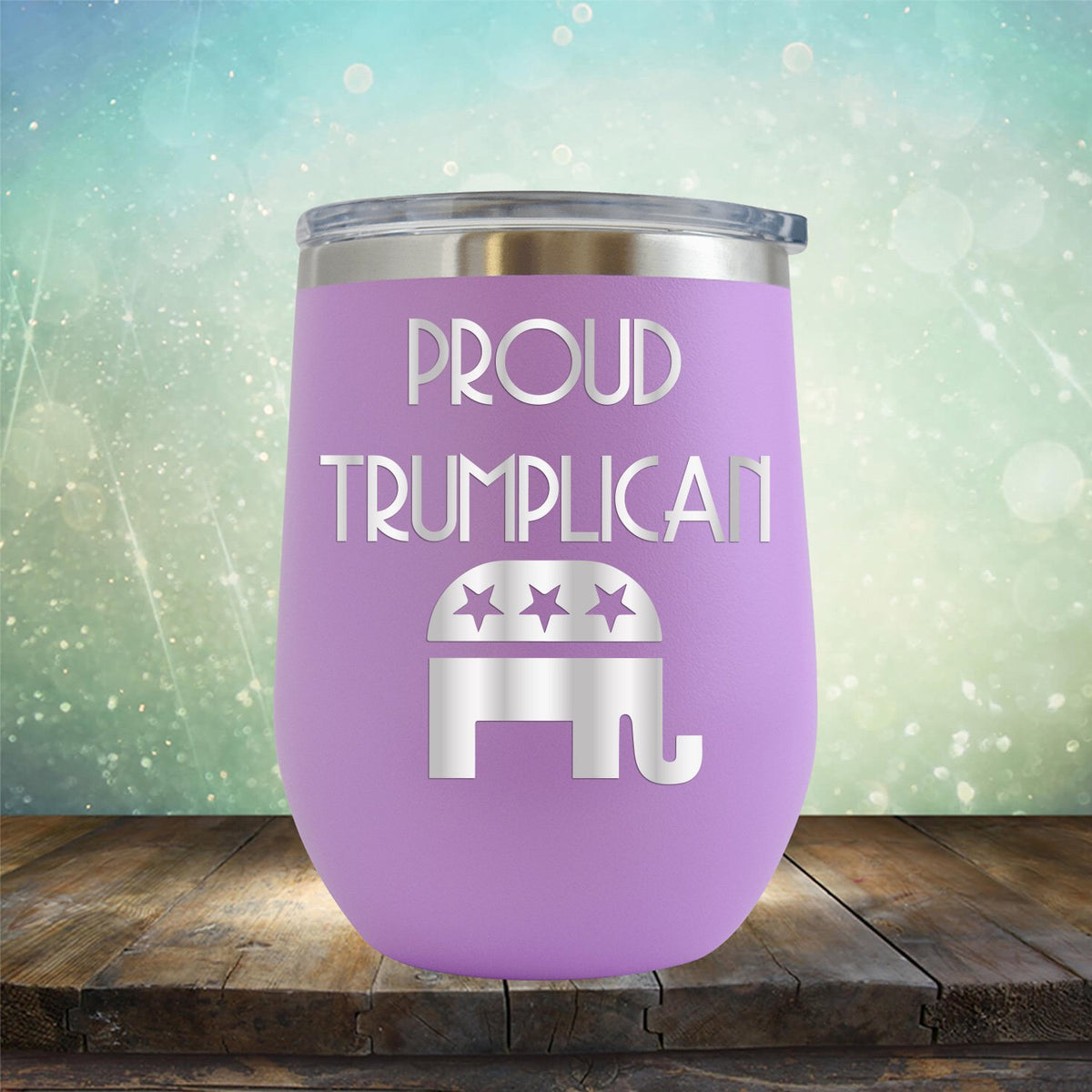 Proud Trumplican Elephant - Stemless Wine Cup