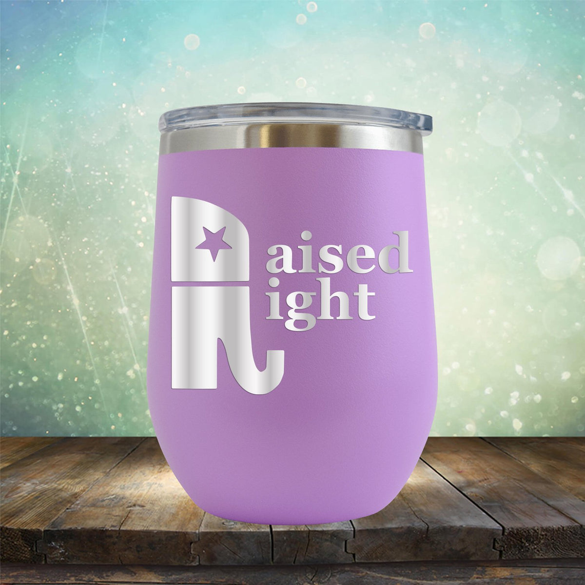 Elephant Raised Right - Stemless Wine Cup
