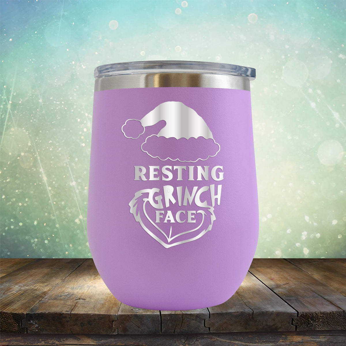 Resting Grinch Face - Wine Tumbler