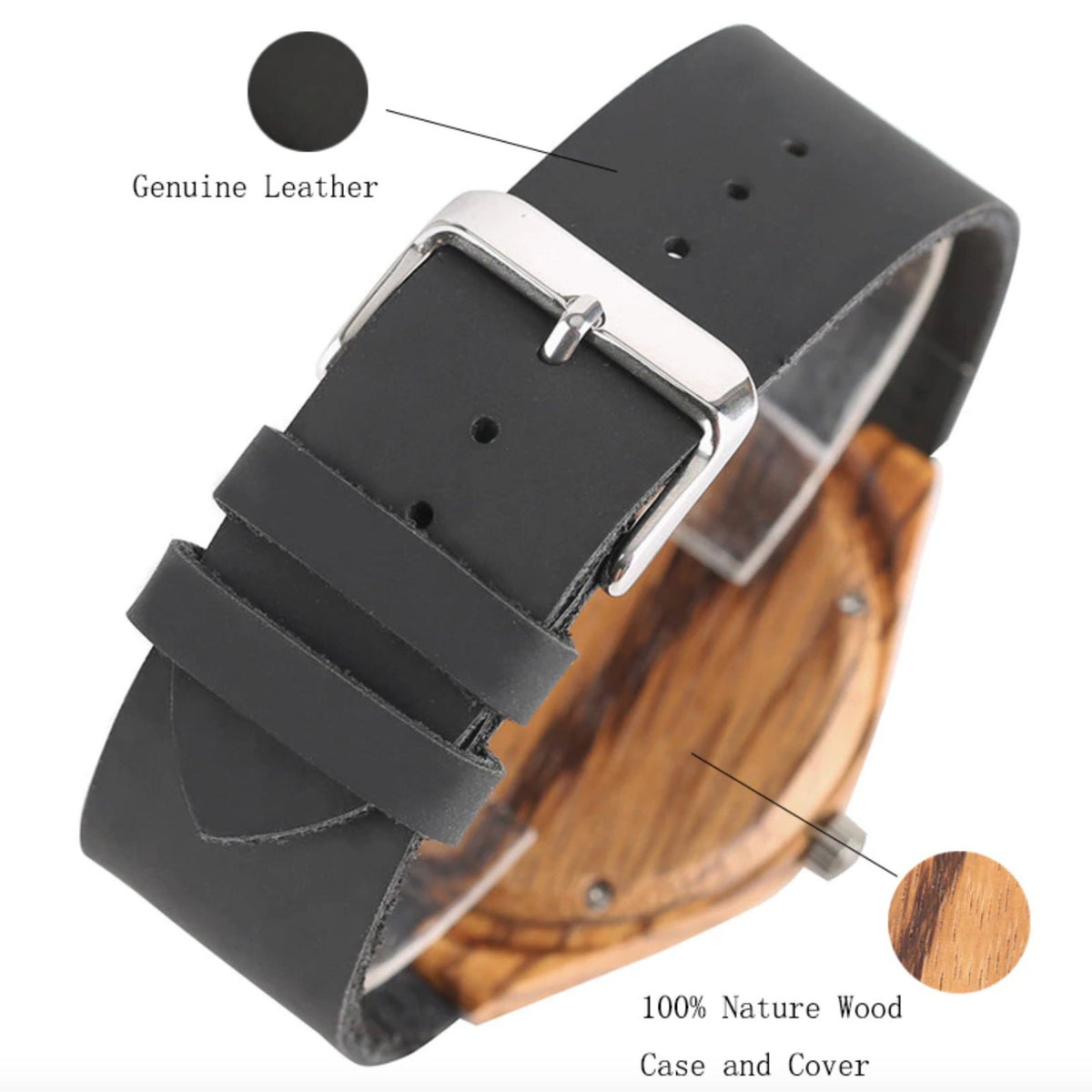 To My Son - I Wish You the Strength to Face Challenges with Confidence - Wooden Watch