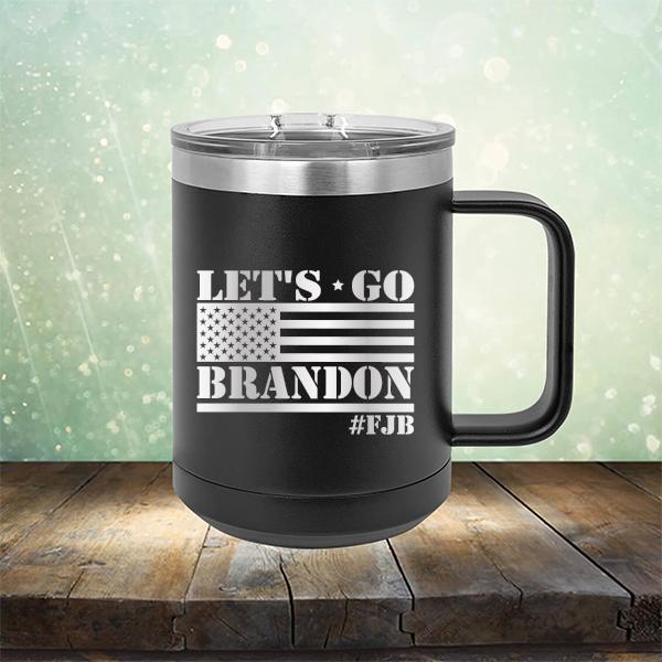Let&#39;s Go Brandon American Flag - Laser Etched Tumbler Mug