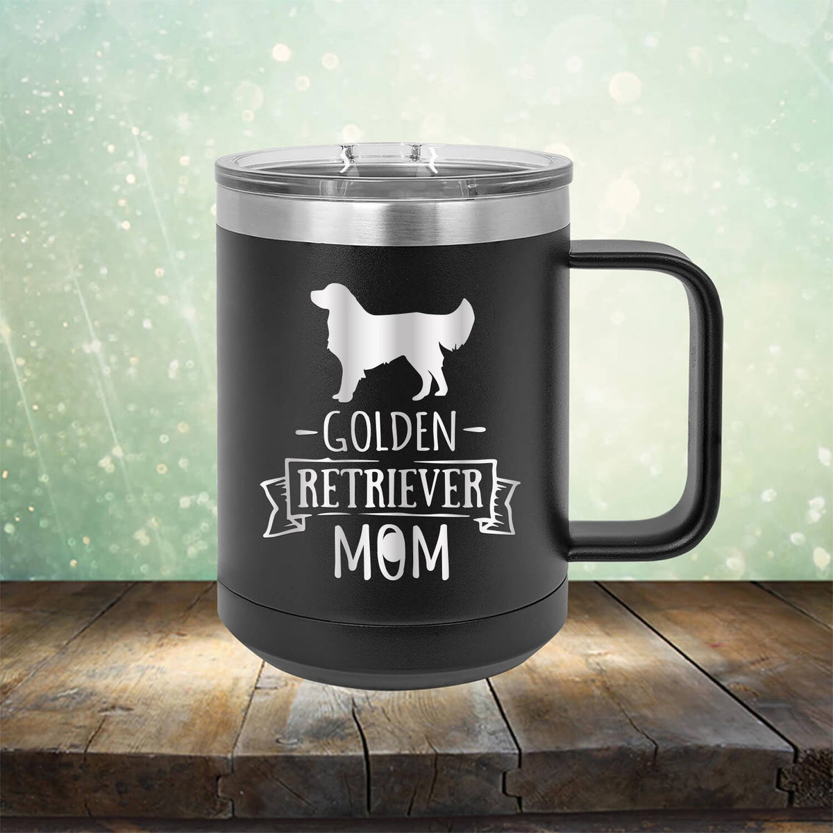 Golden Retriever Mom - Laser Etched Tumbler Mug